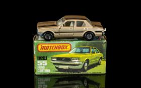 Matchbox No 55 Super fast Ford Cortina Diecast Model Car - Lesney Product.