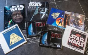 Star Wars Interest - Collection of Star Wars Calendars, dated 1978, 1979, 1980, 1981, 2 x 1984,