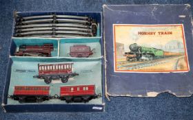 Hornby Clockwork Train Set, Gauge 0, Clockwork, in original box, engine No.