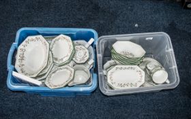 A Large collection of Eternal Beau Dinner Ware comprising plates, bowls, jugs etc.