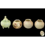 Collection of Four Royal Worcester Items, comprising two matching pots, a lidded trinket pot,