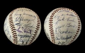 American Baseball Interest - New York Mets Signed Baseball, autographed by 23 members of the 1964