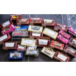 Quantity of Die Cast Models, 24 in total, including Models of Yesteryear vans, trucks,