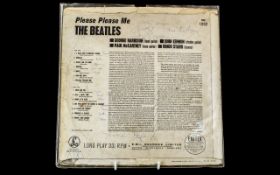 Beatles Interest - Album Cover - Please Please Me, with signatures to reverse in blue ink. As found.