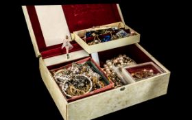 Large Quantity of Vintage Costume Jewellery including brooches, necklaces, pendants, chains, rings,
