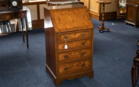 Writing Bureau with Drawers, pull down writing slope with tooled leather writing top,