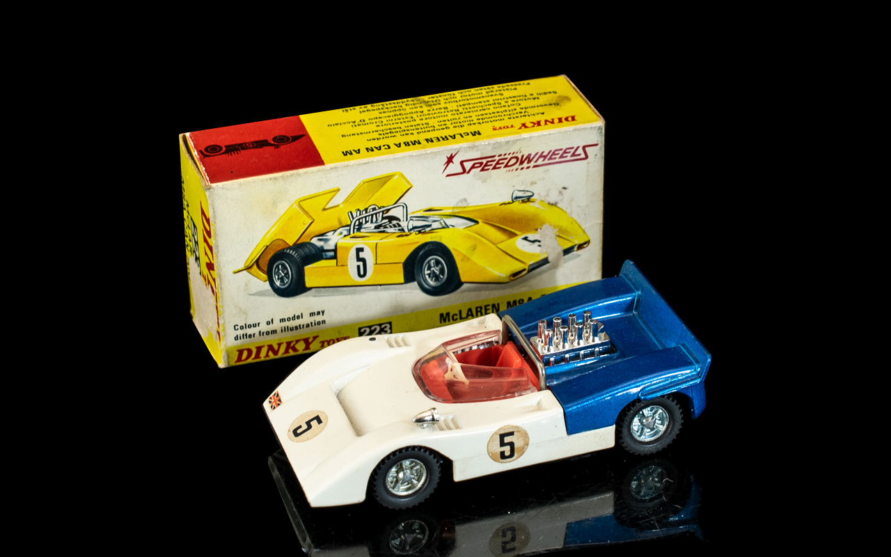 Dinky Toys Speed Wheels Diecast Model Racing Car ' Mclaren ' 223, M & A Can Am.