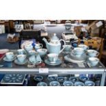 Royal Doulton 'Rose Elegance' Tea/Coffee Set, comprising tea/coffee pot, milk jug, creamer, sugar,