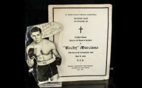 Boxing Interest - Rocky Marciano Funeral