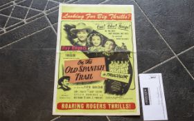 Roy Rogers Film Poster - Card, 1950's On