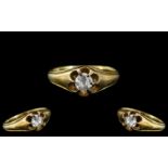 18ct Gold - Attractive Single Stone Diam