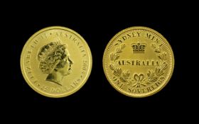 Australia 22ct Gold 25 Dollar Coin - One