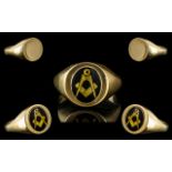 Gentleman's 9ct Yellow Gold - Masonic Dr