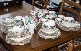 Royal Cauldon 'Victoria' Dinner/Tea Service, large collection comprising tea pot, milk jug, two