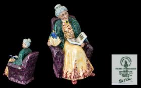 Royal Doulton - 1982 Collection / Members Only Hand Painted Ceramic Figure ' Prized Possessions '