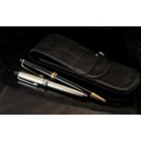 Montblanc Meisterstück Classique Gold Plated Ballpoint Pen, in black and gold,