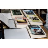 Railway Interest - Five Volumes of 'Legendary Trains', loose leaves housed in folders,