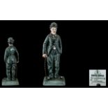 Royal Doulton Ltd and Numbered Edition - Hand Painted Porcelain Figure ' Charlie Chaplin ' This
