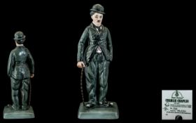 Royal Doulton Ltd and Numbered Edition - Hand Painted Porcelain Figure ' Charlie Chaplin ' This