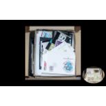 Stamp Interest - Large Box of Assorted First Day Covers, together with an album of GB Mint stamps,