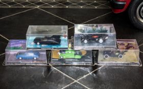 Batman Interest - Collection of Five Boxed Die Cast Batman Cars, comprising Batmobile No. 400, No.