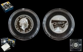 Royal Mint Ltd and Numbered Edition Queen 2002 United Kingdom Half Ounce Silver Proof Coin. Only