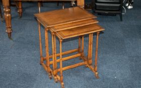 Edwardian Nest of Tables, with original receipt of £400.