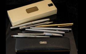Collection of Vintage Pens & Pencils, comprising a boxed grey ballpoint pen,