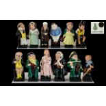 Royal Doulton - Early Dickens Series One 1932 - 1981 Set of 12 Small Hand Painted Ceramic Figures