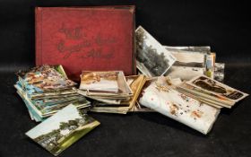 Collection of Postcards & Cigarette Cards,