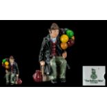 Royal Doulton Hand Painted Ceramic Figure ' The Balloon Man ' HN1954. Designer L. Harradine.