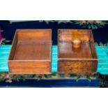 Two Wooden Document Boxes, believed to be from British Rail, measuring 10" x 15",