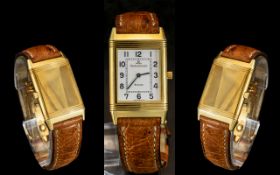 Jaeger - Le - Coultre Gents 18ct Gold Reverso / Classique Wrist Watch. Ref No 1801918.