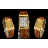 Jaeger - Le - Coultre Gents 18ct Gold Reverso / Classique Wrist Watch. Ref No 1801918.