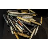 Collection of Assorted Pen Knives, Fruit Knives, Pens & Collectibles,