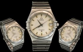 Omega - Constellation Stainless Steel Automatic Gents Wrist Watch.