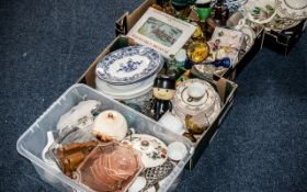 Large Collection of Assorted Porcelain, Pottery & Glass, including a Teacher's Whiskey Water Jug,