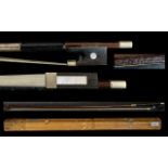 Otto Jos Klier Signed Silver Mounted Violin Bow. eight 64.9 grams. Length 29 Inches.