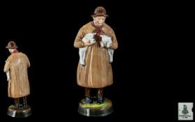 Royal Doulton Hand Painted Ceramic Figure ' Lambing Time ' HN1890. Designer W.M. Chance.