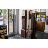 30 Hour Longcase Wooden Clock. Features Arabic Numerals, White Dial Marked' Thirsk '.