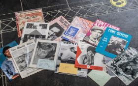 Pop Music Autographs on Programmes, Pictures, Sheet Music etc.