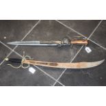 Military Interest - Two Replica Swords, decorative only,