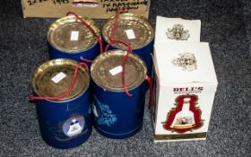 A Collection of Commemorative Bells Whisky Decanters comprising Queen Mother 90th Birthday,