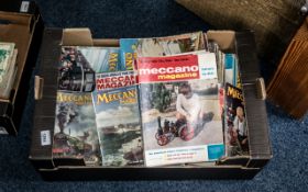 Box of Meccano Magazines, dating from 1940s and 1950s.