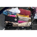 Large Collection of Quality Evening Bags, mostly new and unused, comprising assorted styles, clutch,