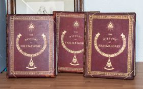 Three Hardback Books 'The History of Freemasonry', Grange Publishing Works,