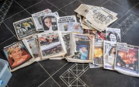 Large Collection of Newspapers & Magazines featuring the Royal Family, Princess Diana's death and