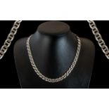 A Vintage Sterling Silver Link Chain Nec