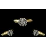 Ladies 18ct Yellow Gold Attractive Diamo