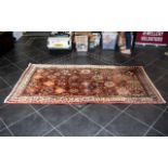 Wool Rug, geometric design, mainly beige